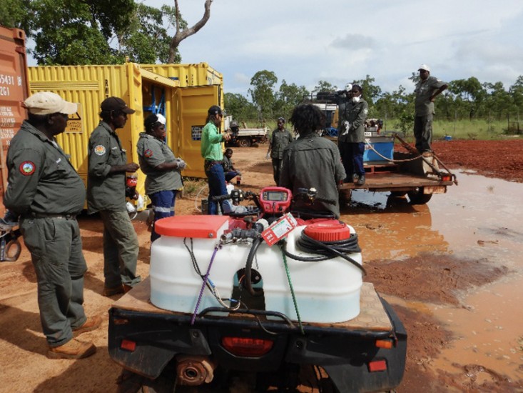 In April, thirteen rangers completed ChemCert and Treat Weeds units with Charles Darwin University.